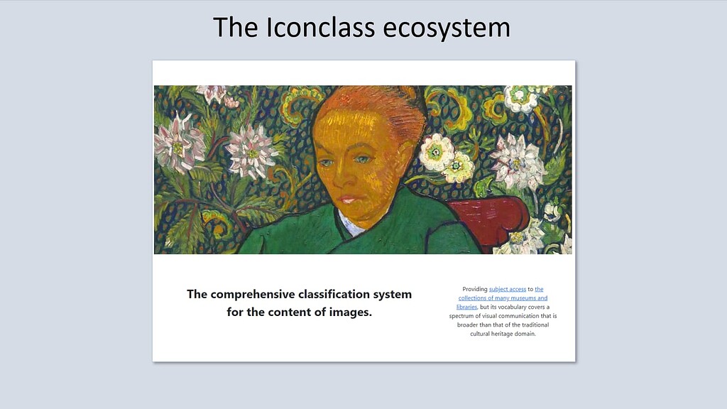 A summary of the Iconclass 